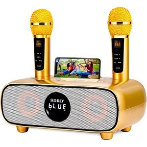 Brand new Gold karaoke set.
